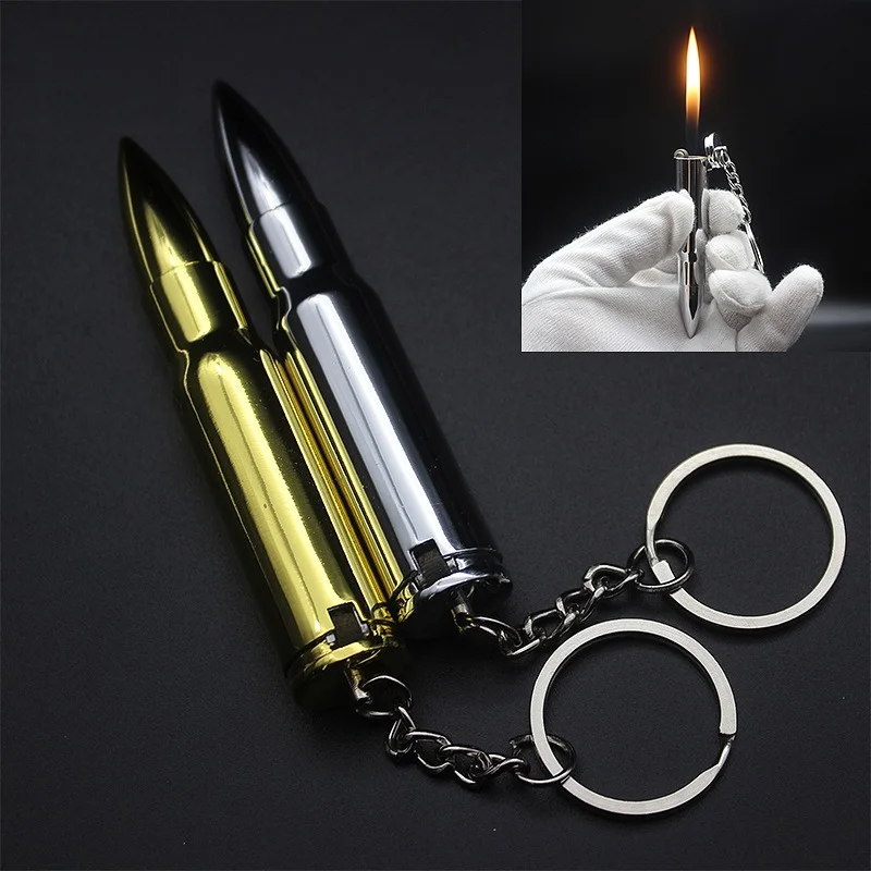 2025 New Bullet Grinding Wheel Open Flame Lighter Windproof Metal Keychain Cigarette Lighters & Smoking Accessorie Cigar igniter
2025 New Bullet Grinding Wheel Open Flame Lighter Windproof Metal Keychain Cigarette Lighters & Smoking Accessorie Cigar igniter