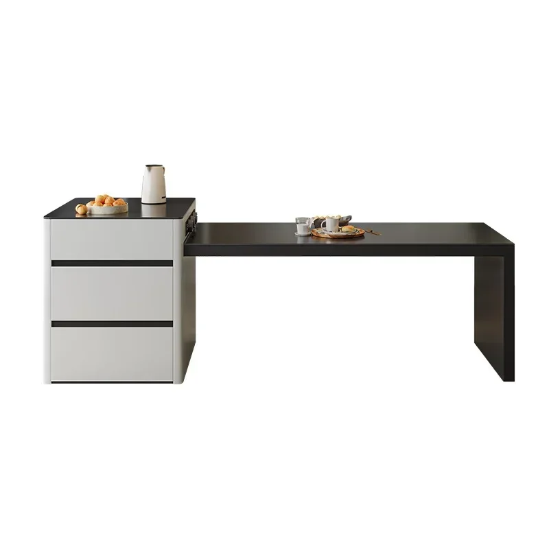 Solid Wood Kitchen Island Dining Table Integrated Household Retractable Stone Plate Modern Minimalist Dining Table and Chair
Solid Wood Kitchen Island Dining Table Integrated Household Retractable Stone Plate Modern Minimalist Dining Table and Chair