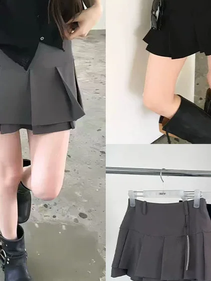 High Waist Pleated Skirt Women's Anti-Light Slimming Versatile Sweet Cool Style Half Body Skirt Dongda Gate Double Layer
High Waist Pleated Skirt Women's Anti-Light Slimming Versatile Sweet Cool Style Half Body Skirt Dongda Gate Double Layer