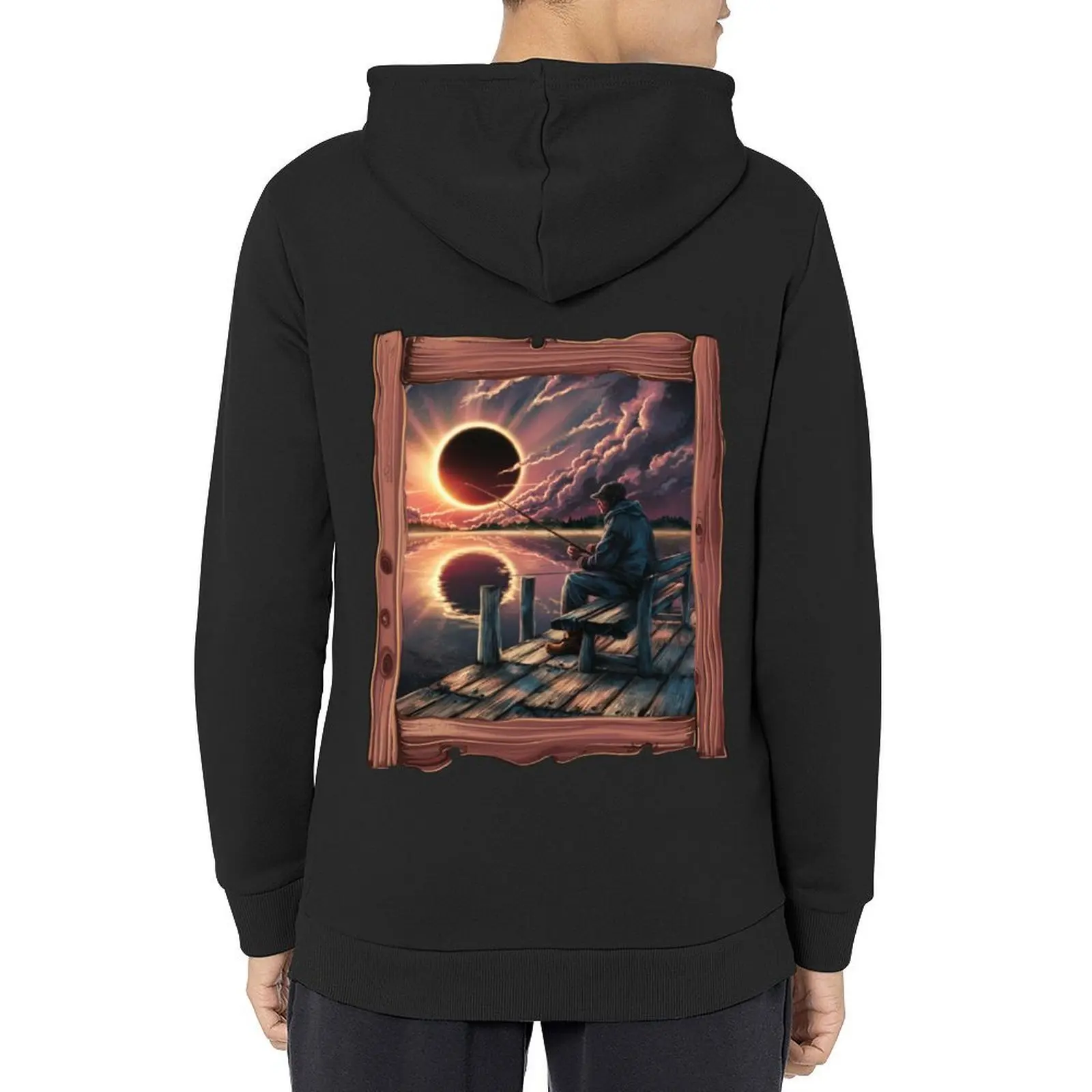 Solar eclipse lake Hoodie men's sweat-shirt men's autumn clothes hooded shirt autumn man hoodie 
Solar eclipse lake Hoodie men's sweat-shirt men's autumn clothes hooded shirt autumn man hoodie