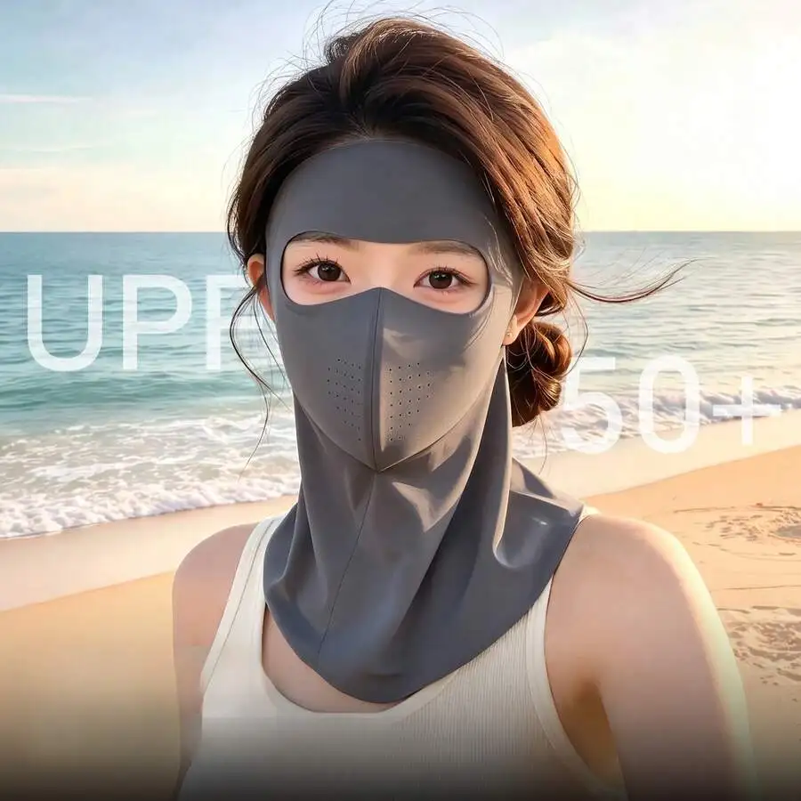 Full Face Sun Protection Mask UV Neck Guard For Women Outdoor Cycling
Full Face Sun Protection Mask UV Neck Guard For Women Outdoor Cycling