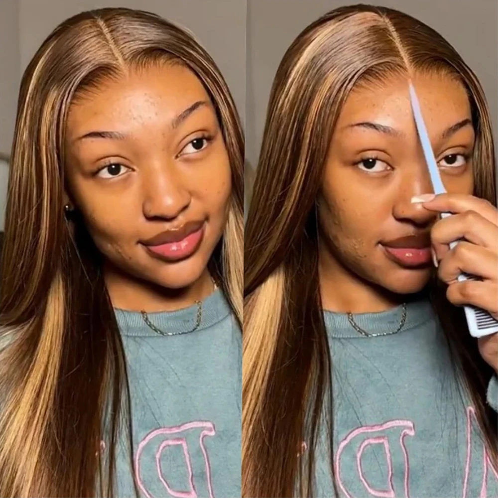 Highlight Wig Human Hair Ombre HD Lace Wig 13x6 Bone straight Human Hair Frontal Wig Brazilian 13x4 Bone Straight Wigs For Women
Highlight Wig Human Hair Ombre HD Lace Wig 13x6 Bone straight Human Hair Frontal Wig Brazilian 13x4 Bone Straight Wigs For Women