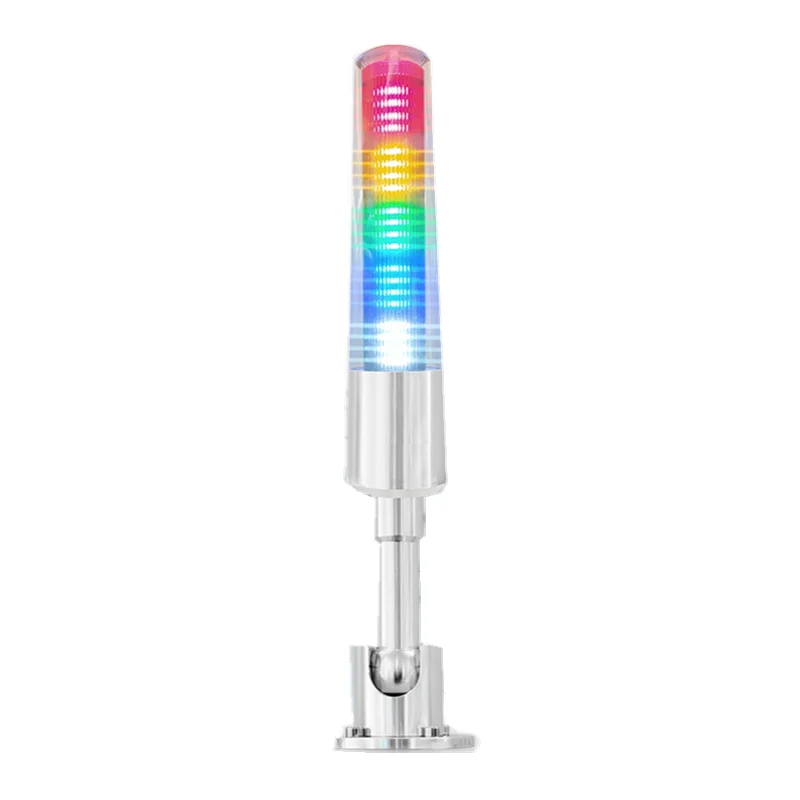 New LED 5 Layers 5 Colors Warning Light Multi-layer Signal Tower Indicator Machine Tool Light 24V Safety Sound Buzzer Lamp
New LED 5 Layers 5 Colors Warning Light Multi-layer Signal Tower Indicator Machine Tool Light 24V Safety Sound Buzzer Lamp