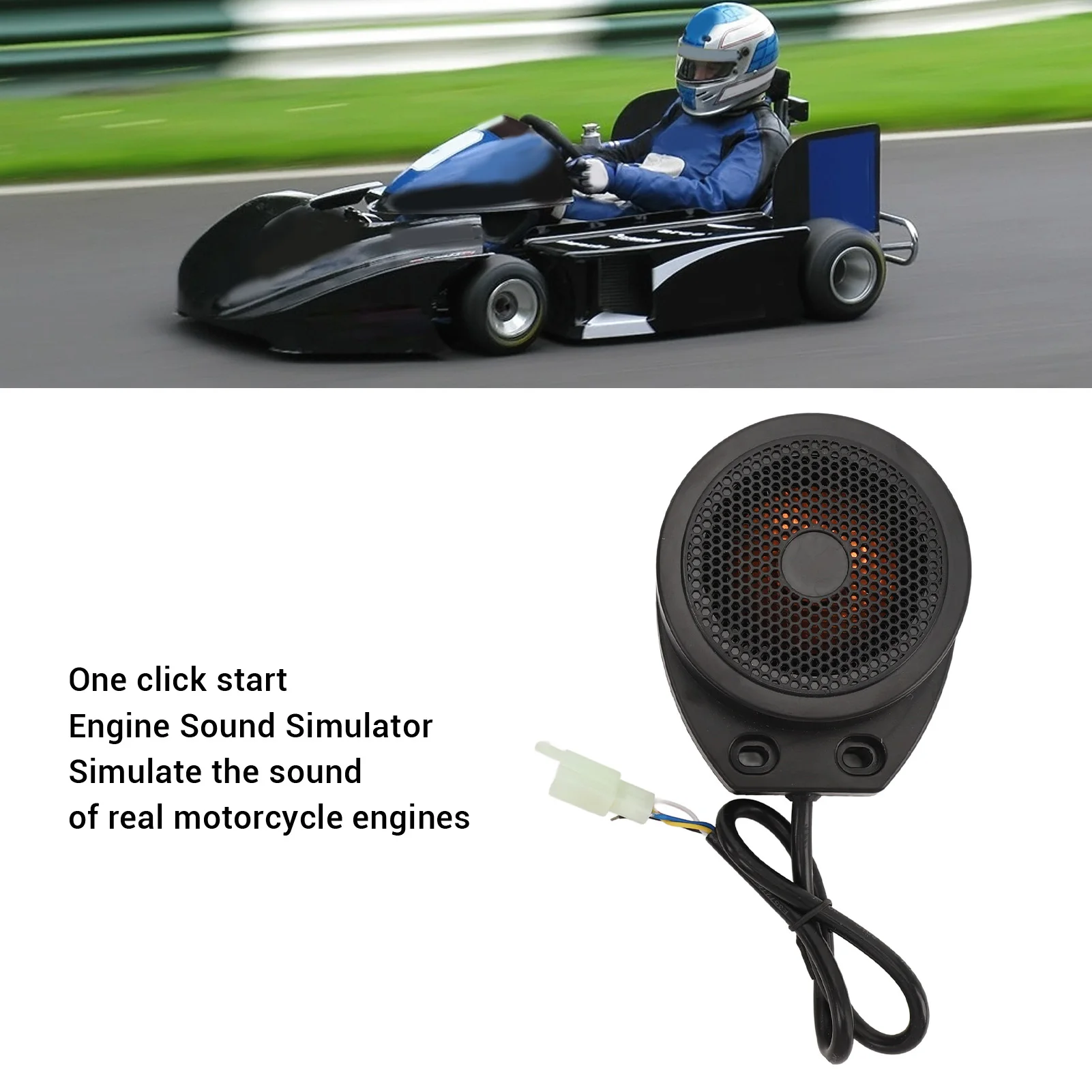 Motorcycle Engine Sound Simulator 110DB Universal DC12 to 80V Engine Sound Simulated System for Electric Scooters Go Kart
Motorcycle Engine Sound Simulator 110DB Universal DC12 to 80V Engine Sound Simulated System for Electric Scooters Go Kart