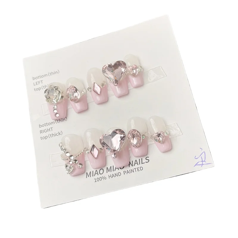 *Sweet and Spicy Handmade Nail Wear Heavy Industry Light Pink French Princess Diamond Nail Art Bridal Nail Art
*Sweet and Spicy Handmade Nail Wear Heavy Industry Light Pink French Princess Diamond Nail Art Bridal Nail Art