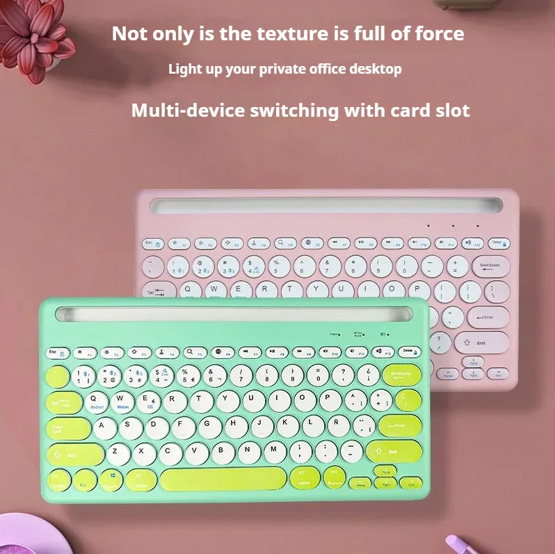 Hot Selling Macaron Splicing Color Dual-mode 10 Inch Single Keyboard Card Slot Four Channel Bluetooth Wireless Keyboard
Hot Selling Macaron Splicing Color Dual-mode 10 Inch Single Keyboard Card Slot Four Channel Bluetooth Wireless Keyboard