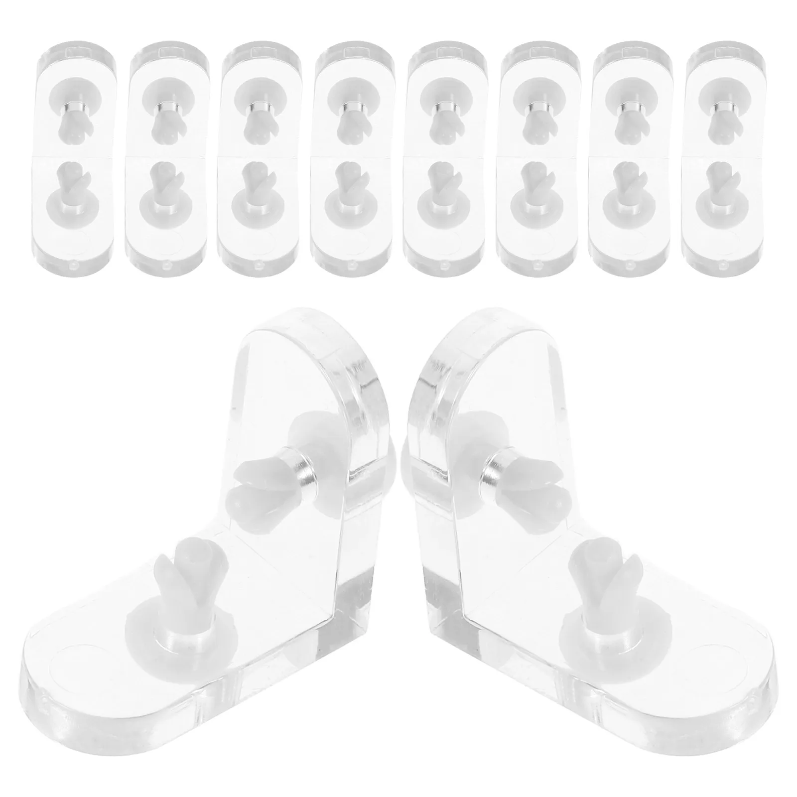 10 Sets Corner Brace Bracket Mounting Brackets Acrylic Joint Braces Angle Fastener For Jewelry Watches Cosmetics Display Shelf
10 Sets Corner Brace Bracket Mounting Brackets Acrylic Joint Braces Angle Fastener For Jewelry Watches Cosmetics Display Shelf