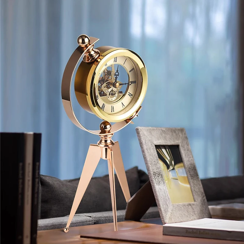 Gold Table Clock Luxury Metal Office Desk Clocks Aesthetic Tabletop Creative Quartz Desktop Clock Silent Home and Decoration
Gold Table Clock Luxury Metal Office Desk Clocks Aesthetic Tabletop Creative Quartz Desktop Clock Silent Home and Decoration