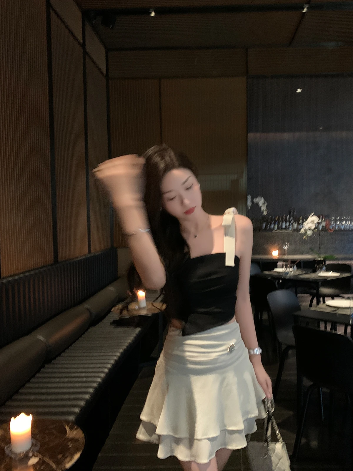 Chen Mian Women's Design Sense Pleated Belted Top Summer New Sle ort Length Polyester Cotton Blend Stretchy Fabric
Chen Mian Women's Design Sense Pleated Belted Top Summer New Sle ort Length Polyester Cotton Blend Stretchy Fabric