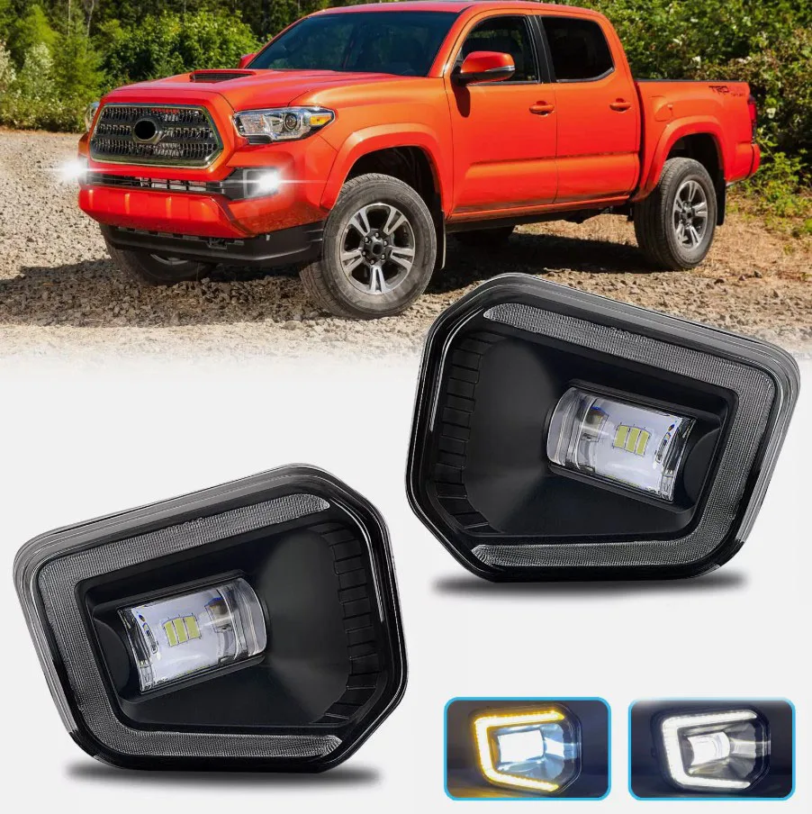Car LED Fog Lights For Toyota Tacoma SR SR5 2016~2023 Front Bumper Lamps+DRL Bumper Driving Fog Lamps Daytime Running Lights
Car LED Fog Lights For Toyota Tacoma SR SR5 2016~2023 Front Bumper Lamps+DRL Bumper Driving Fog Lamps Daytime Running Lights