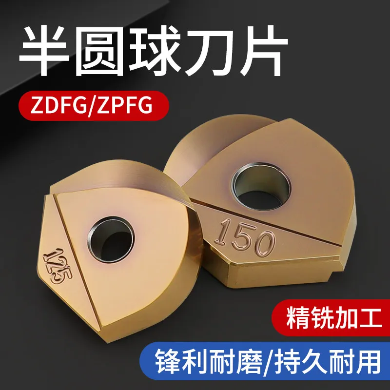 ZDFG Half Round Ball Insert ABPF Ball End Mill Holder Arc Round Insert R5 R6 R8 R10 R12.5 R15
ZDFG Half Round Ball Insert ABPF Ball End Mill Holder Arc Round Insert R5 R6 R8 R10 R12.5 R15