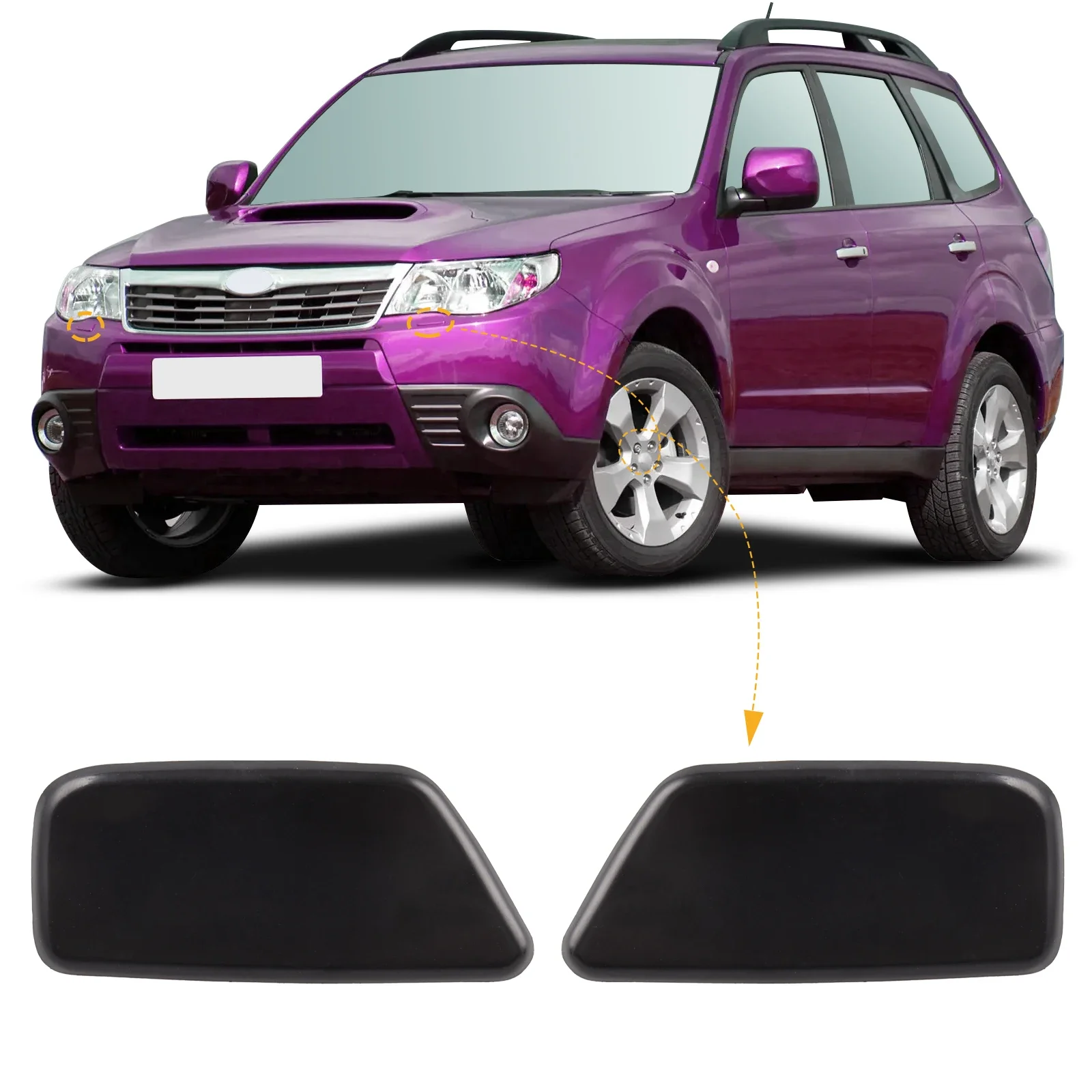 1 Pair Front Bumper Headlight Washer Cover Cap Fit For Subaru Forester 2009 2010 2011 2012 86636SC030 86636SC020 Car Accessories
1 Pair Front Bumper Headlight Washer Cover Cap Fit For Subaru Forester 2009 2010 2011 2012 86636SC030 86636SC020 Car Accessories