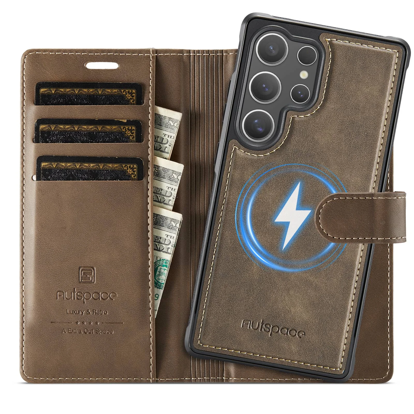 For Samsung Galaxy S26 S25 S24 Ultra Detachable Wallet Case with Card Holder, 2 in 1 Flip Folio with RFID Blocking Stand Cover
For Samsung Galaxy S26 S25 S24 Ultra Detachable Wallet Case with Card Holder, 2 in 1 Flip Folio with RFID Blocking Stand Cover