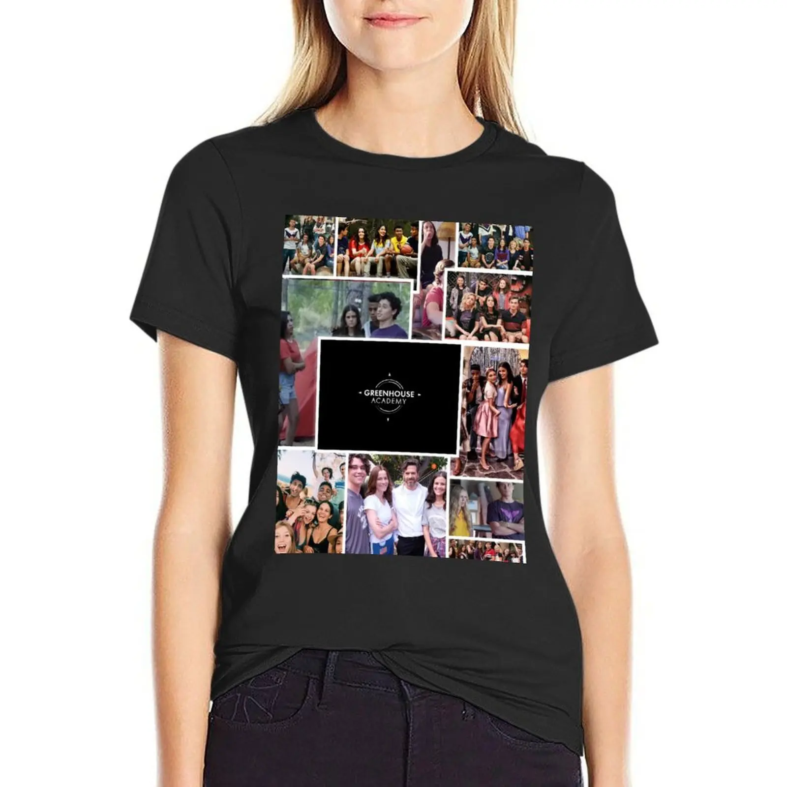 Greenhouse Academy Collage T-Shirt hippie clothes kawaii clothes summer tops korean fashion rock and roll t shirts for Women
Greenhouse Academy Collage T-Shirt hippie clothes kawaii clothes summer tops korean fashion rock and roll t shirts for Women
