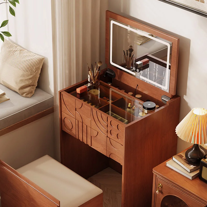 All solid wood small apartment dresser chest cabinet integrated bedroom mini 60 cm storage makeup table
All solid wood small apartment dresser chest cabinet integrated bedroom mini 60 cm storage makeup table