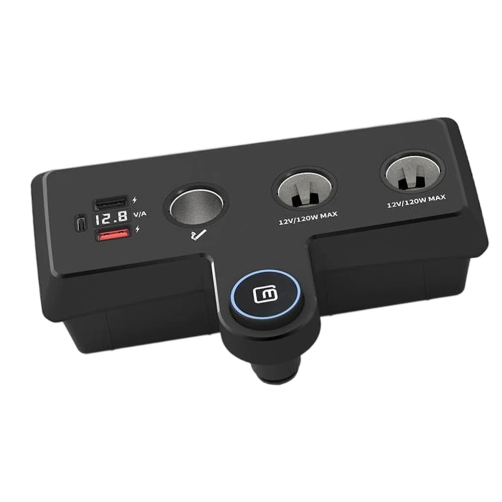 USB Socket Black Fast Charging Adapter Real-time Voltage Meter Built-in Fuse Protection Multi-protocol Support
USB Socket Black Fast Charging Adapter Real-time Voltage Meter Built-in Fuse Protection Multi-protocol Support