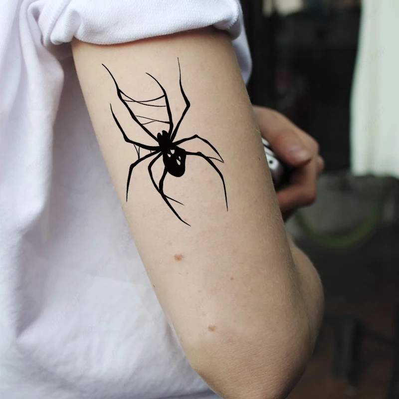 Tattoo Stickers Black Spider Cool Animal Element Temporary Waterproof Tatoo for Men Women Kids Party Festival Makeup Body Art
Tattoo Stickers Black Spider Cool Animal Element Temporary Waterproof Tatoo for Men Women Kids Party Festival Makeup Body Art