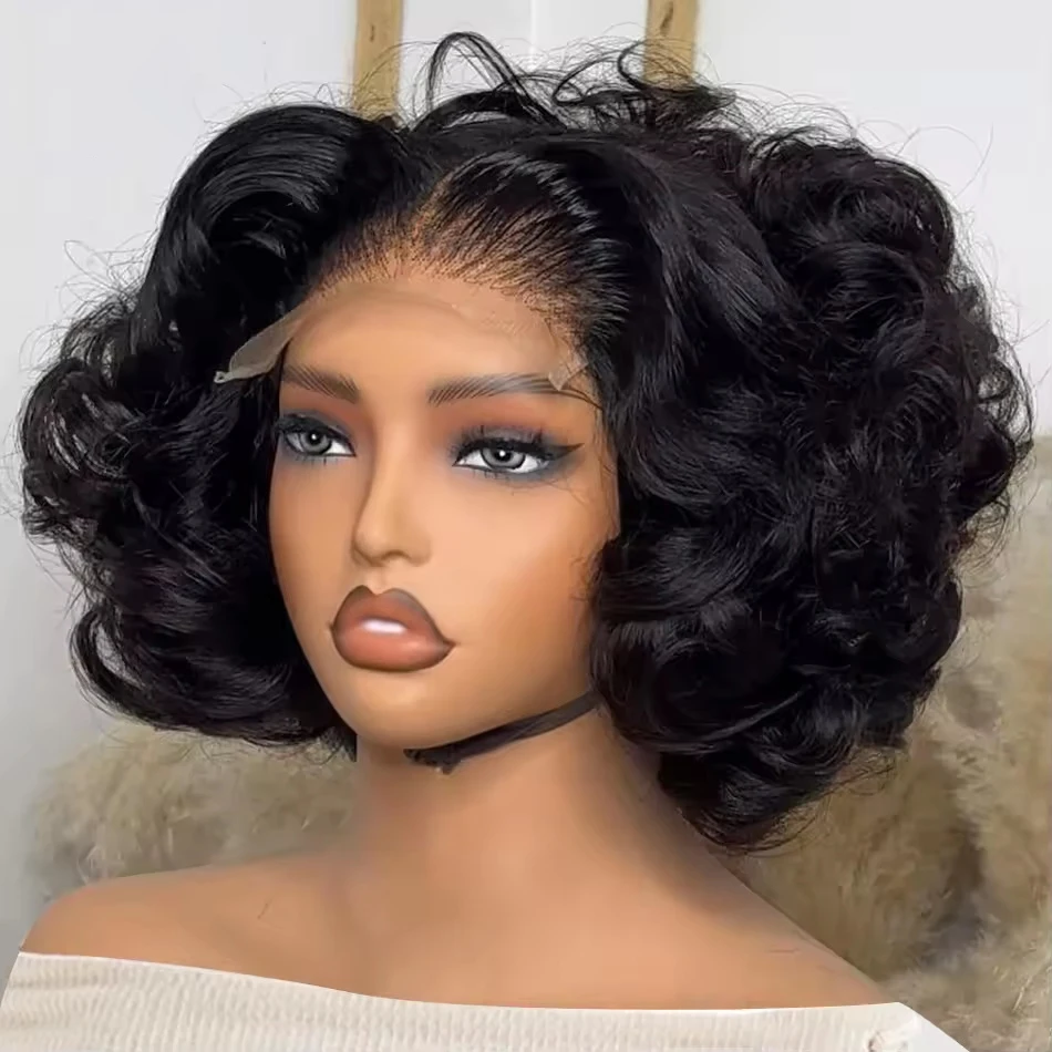 Short Bob Wigs Body Wave 13x4 13x6 Transparent Lace Front Human Hair Wigs Brazilian Remy Hair Water Wave Lace Frontal Wig
Short Bob Wigs Body Wave 13x4 13x6 Transparent Lace Front Human Hair Wigs Brazilian Remy Hair Water Wave Lace Frontal Wig