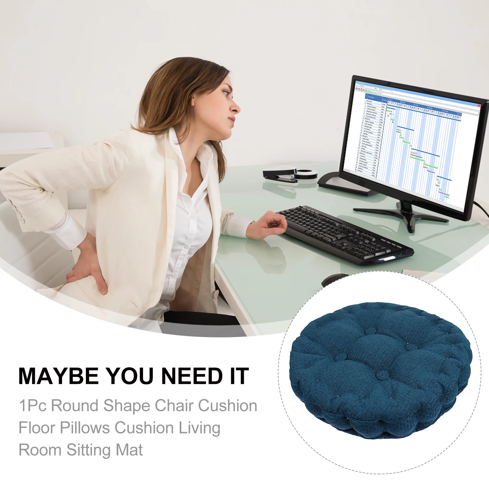 1Pcs Lazy Chair Pad Round Floor Cushion Thickened Pearl Cotton Filling Skin-Friendly Linen Breathable Seat Cushion for Living
1Pcs Lazy Chair Pad Round Floor Cushion Thickened Pearl Cotton Filling Skin-Friendly Linen Breathable Seat Cushion for Living