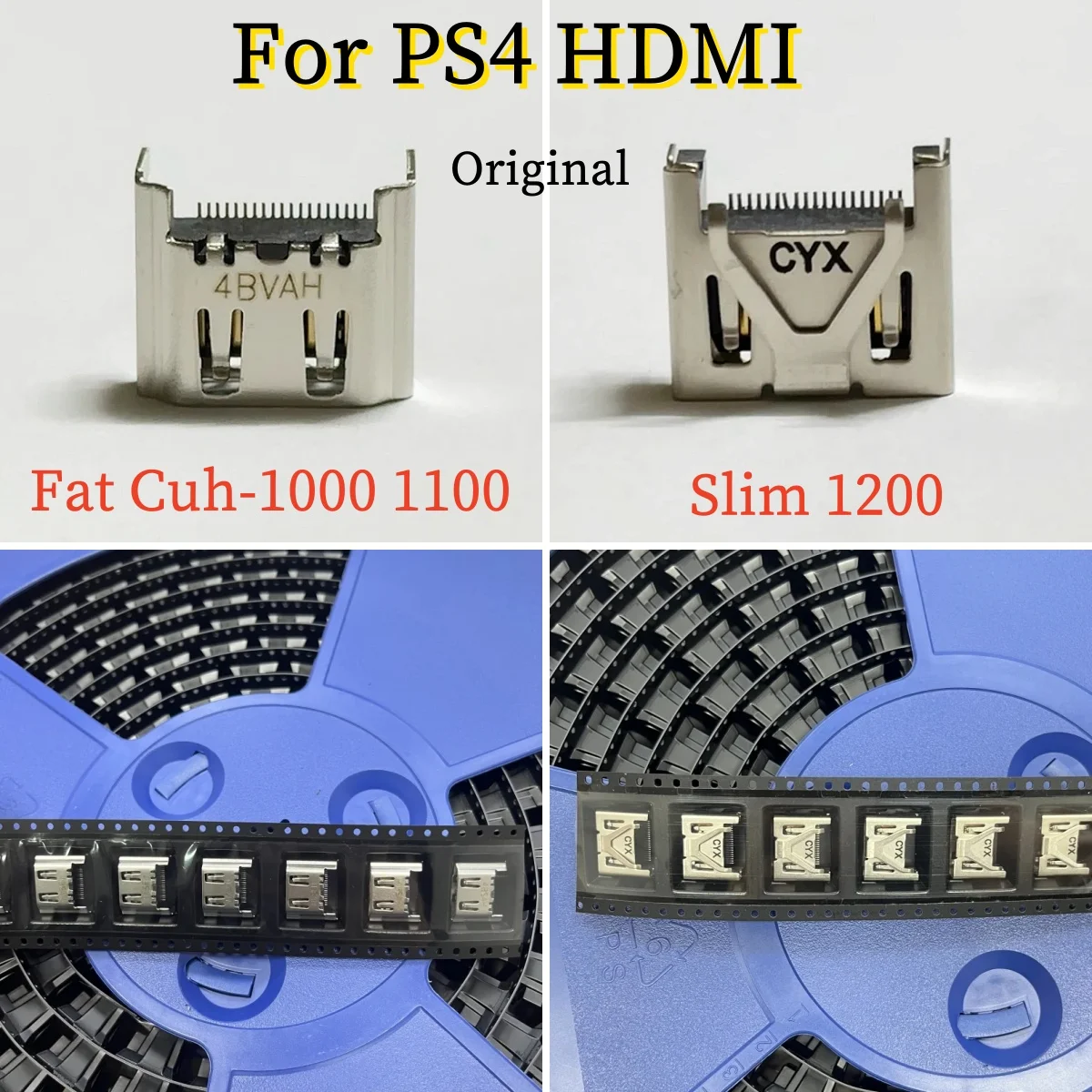 40PCS Original New for Ps4 Pro Super Slim Hdmi Socket Port Connnector 12xx for Ps 4 Slim & Pro or CUH-10XX 1000 for Ps4 Fat
40PCS Original New for Ps4 Pro Super Slim Hdmi Socket Port Connnector 12xx for Ps 4 Slim & Pro or CUH-10XX 1000 for Ps4 Fat