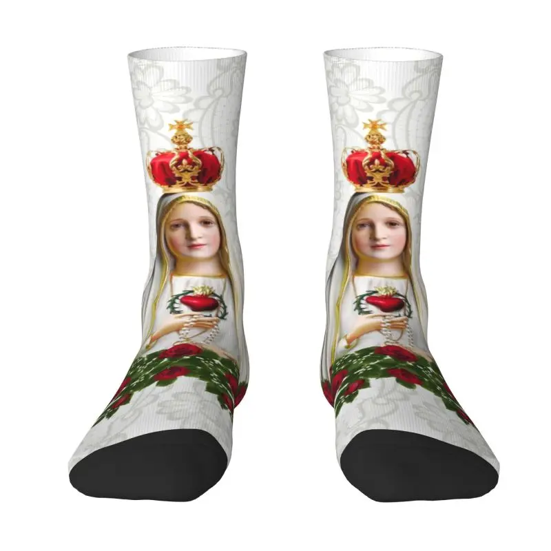 Our Lady Of Fatima Virgin Mary Men's Crew Socks Unisex Funny 3D Printed Portugal Rosary Catholic Dress Socks
Our Lady Of Fatima Virgin Mary Men's Crew Socks Unisex Funny 3D Printed Portugal Rosary Catholic Dress Socks