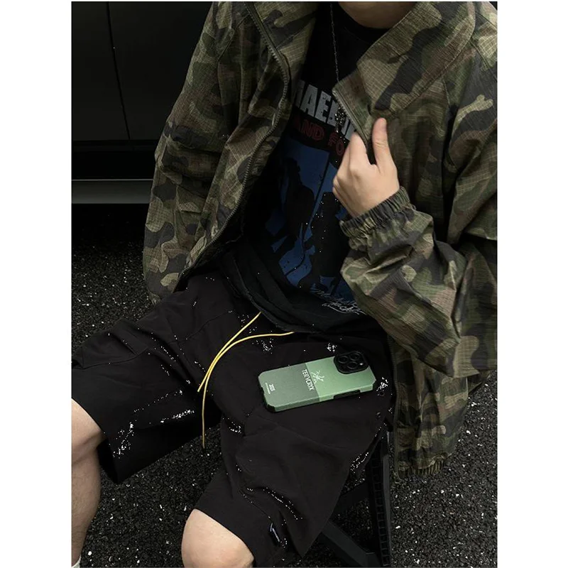 Lightweight Breathable Summer UV Protection Camouflage Jaet Men's Outdoor Loose Fit ort Sve Pure Color Stand Collar
Lightweight Breathable Summer UV Protection Camouflage Jaet Men's Outdoor Loose Fit ort Sve Pure Color Stand Collar