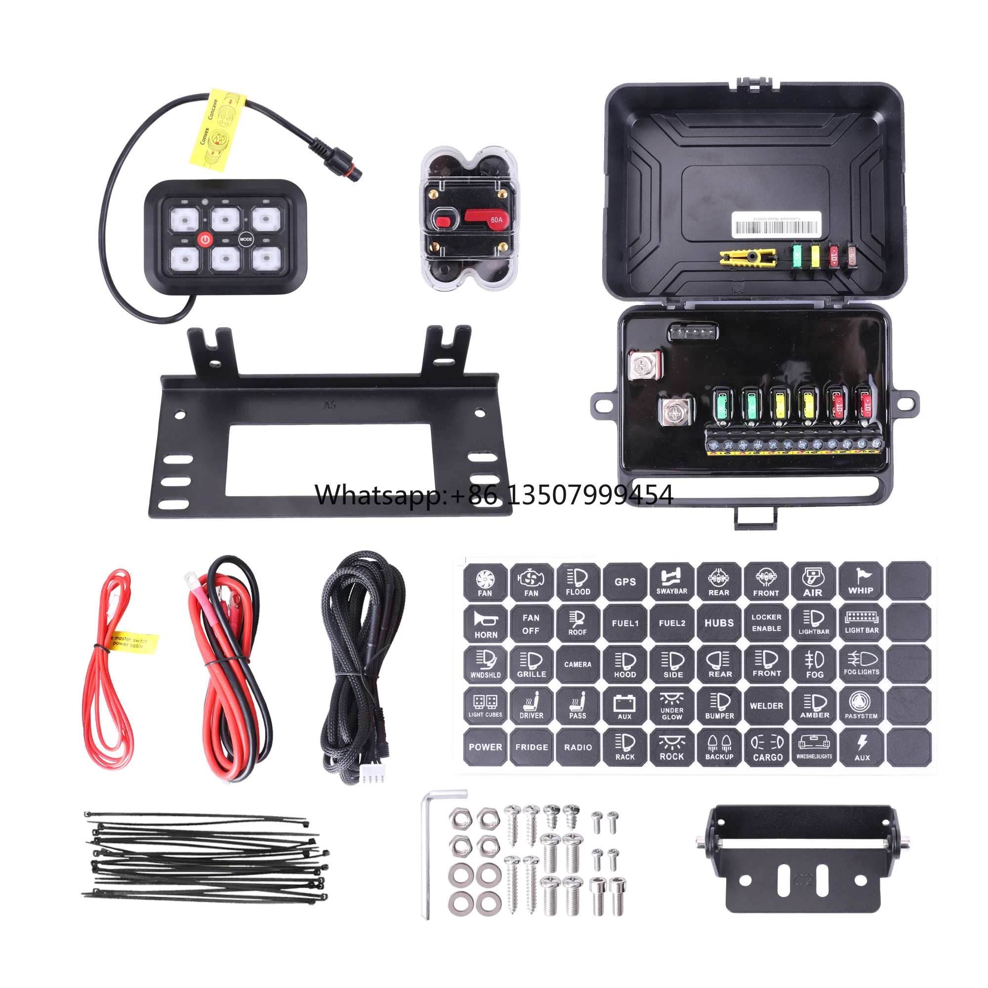 6 Gang 12V 24V Car Switch Panel With Electronic Relay System LED Circuit Control Box
6 Gang 12V 24V Car Switch Panel With Electronic Relay System LED Circuit Control Box