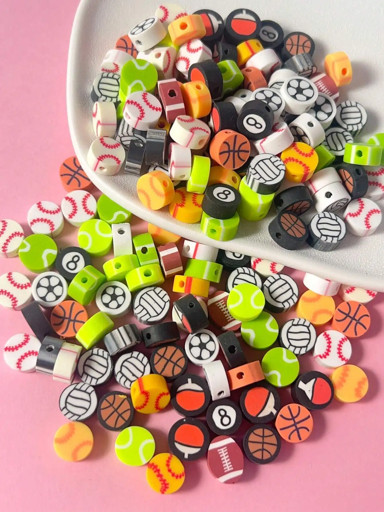 50/100pcs Fashion Fruit Flower Polymer Clay Beads For Bracelet Necklace
50/100pcs Fashion Fruit Flower Polymer Clay Beads For Bracelet Necklace