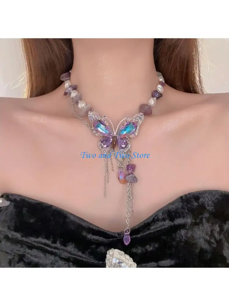 HX6F Trendy Butterfly Accent Alloy Bead Necklace Jewelry For Wardrobe And Gift Giving
HX6F Trendy Butterfly Accent Alloy Bead Necklace Jewelry For Wardrobe And Gift Giving