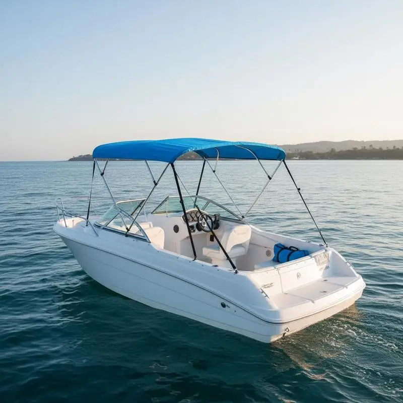 Boat Awning Cover 6'Lx61"-66"Wx46"H For Fishing Cruising Mooring, 600D Polyester Canopy Aluminum Alloy Frame 3 Bow Structure Storage Bag 2 Support Poles 4 Straps Pacific Blue
Boat Awning Cover 6'Lx61"-66"Wx46"H For Fishing Cruising Mooring, 600D Polyester Canopy Aluminum Alloy Frame 3 Bow Structure Storage Bag 2 Support Poles 4 Straps Pacific Blue