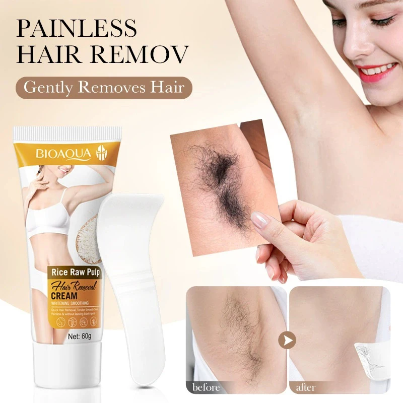 Bioaqua Rice Puree Soothing Hair Removal Cream Gentle Non Irritating For Underarm Leg Arm Body Hair Remove Whitening Creams
Bioaqua Rice Puree Soothing Hair Removal Cream Gentle Non Irritating For Underarm Leg Arm Body Hair Remove Whitening Creams
