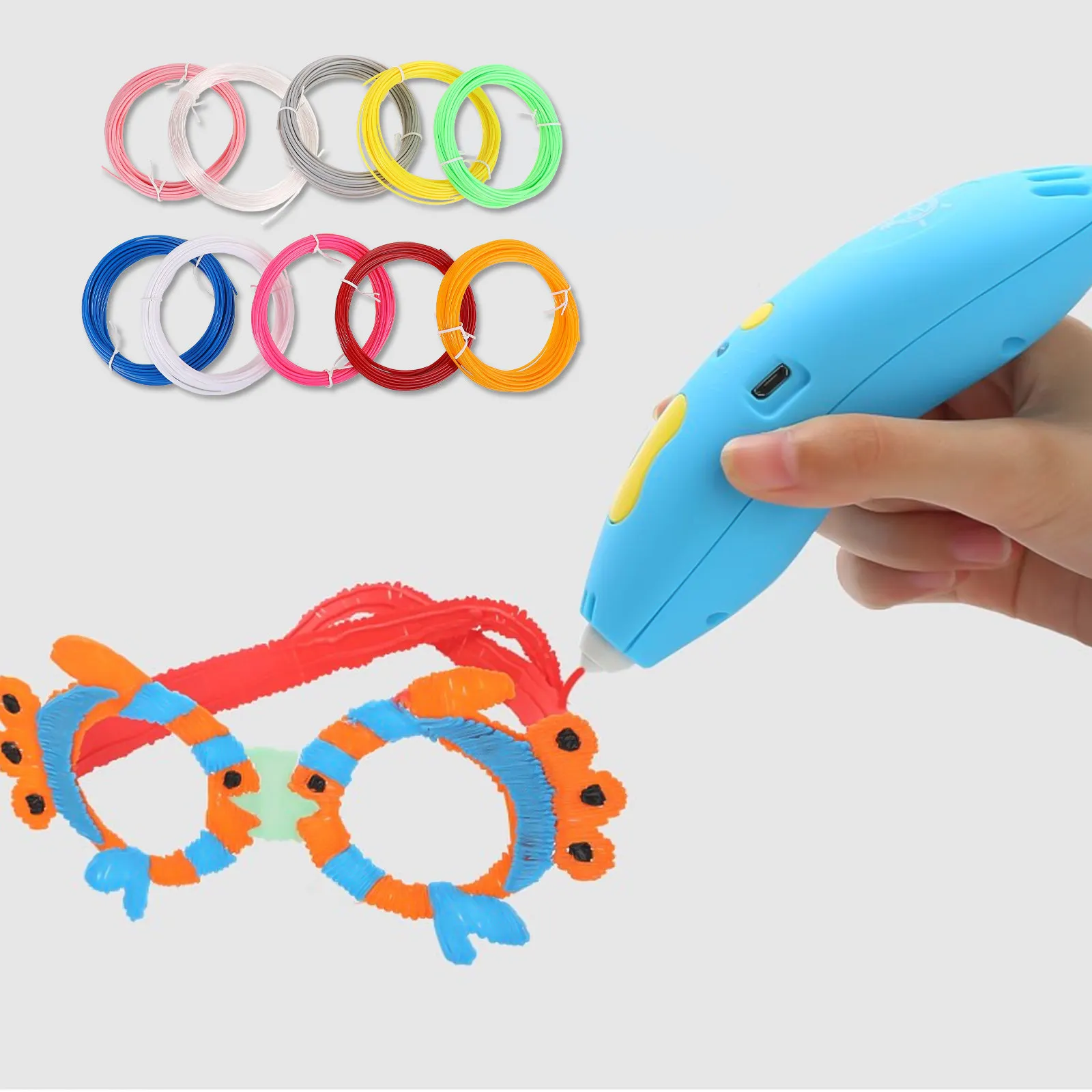 10Pcs Pla 3D Printing Filaments for Drawing Pens High Precision Diameter No Color Difference Heat Resistant Smooth Extrusion
10Pcs Pla 3D Printing Filaments for Drawing Pens High Precision Diameter No Color Difference Heat Resistant Smooth Extrusion