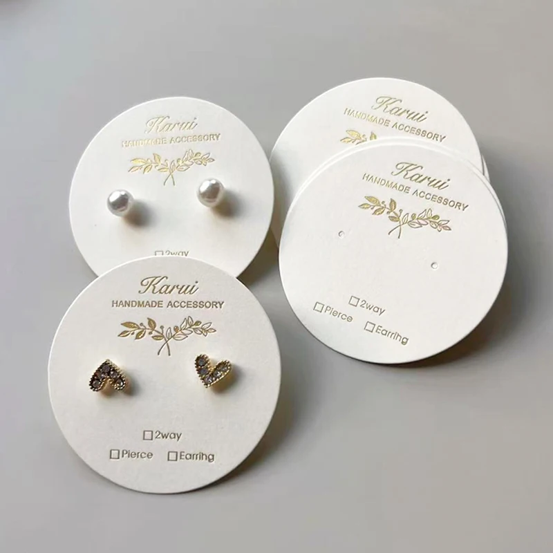 Customized Earring Display Card Nail Art Card Necklace Card DIY Jewelry Holder Small Business Label Packaging With Gold Logo
Customized Earring Display Card Nail Art Card Necklace Card DIY Jewelry Holder Small Business Label Packaging With Gold Logo