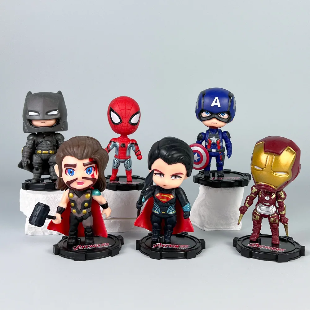 Marvel Avengers figurine, anime-style superhero Iron Spiderman, Captain America toy model
Marvel Avengers figurine, anime-style superhero Iron Spiderman, Captain America toy model