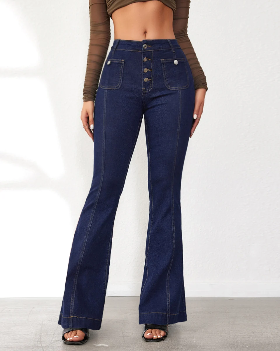 New breasted slim slim jeans women's high waist splicing pants in stock 2024 New Women's Stretch Boot Cut Jeans Fashion Slim
New breasted slim slim jeans women's high waist splicing pants in stock 2024 New Women's Stretch Boot Cut Jeans Fashion Slim