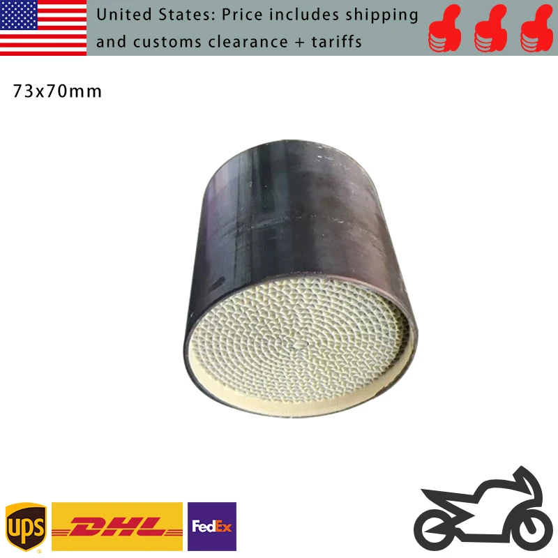 73x70mm Stainless Motorcycle Metal Catalyst for Exhaust Motorbike Exhaust Metal Catalyst Core High Density
73x70mm Stainless Motorcycle Metal Catalyst for Exhaust Motorbike Exhaust Metal Catalyst Core High Density