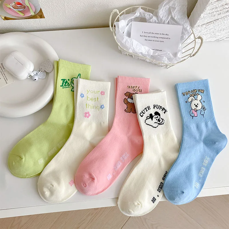 Candy Color Women's Mid-Tube Socks Sweet Cream Cartoon Design Cute Mid Socks for Casual & Daily Wear
Candy Color Women's Mid-Tube Socks Sweet Cream Cartoon Design Cute Mid Socks for Casual & Daily Wear