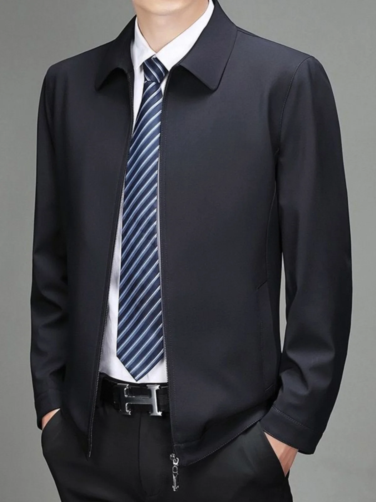 Весенне-осенняя повседневная мужская куртка Slim Fit, модная легкая верхняя одежда для мужчин, трендовая
Весенне-осенняя повседневная мужская куртка Slim Fit, модная легкая верхняя одежда для мужчин, трендовая