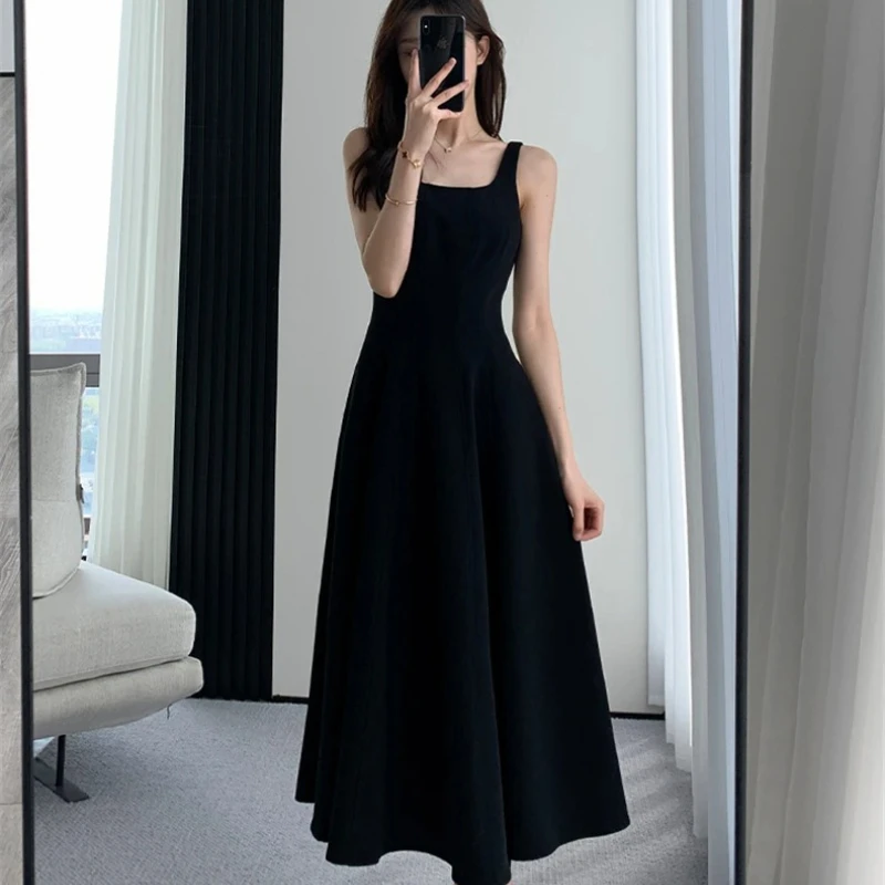 2025 Female Dresses Summer Slim Waist Elegant Evening French Style Black Spaghetti Strap Women's New Birthday Party Dress dd3rf
2025 Female Dresses Summer Slim Waist Elegant Evening French Style Black Spaghetti Strap Women's New Birthday Party Dress dd3rf