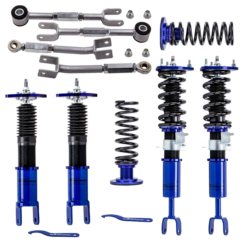Coilovers Kits Shock Absorbers + Rear Camber Arm for Ni ssan 350Z 2003-2008 Infiniti G35 2003-2007
Coilovers Kits Shock Absorbers + Rear Camber Arm for Ni ssan 350Z 2003-2008 Infiniti G35 2003-2007