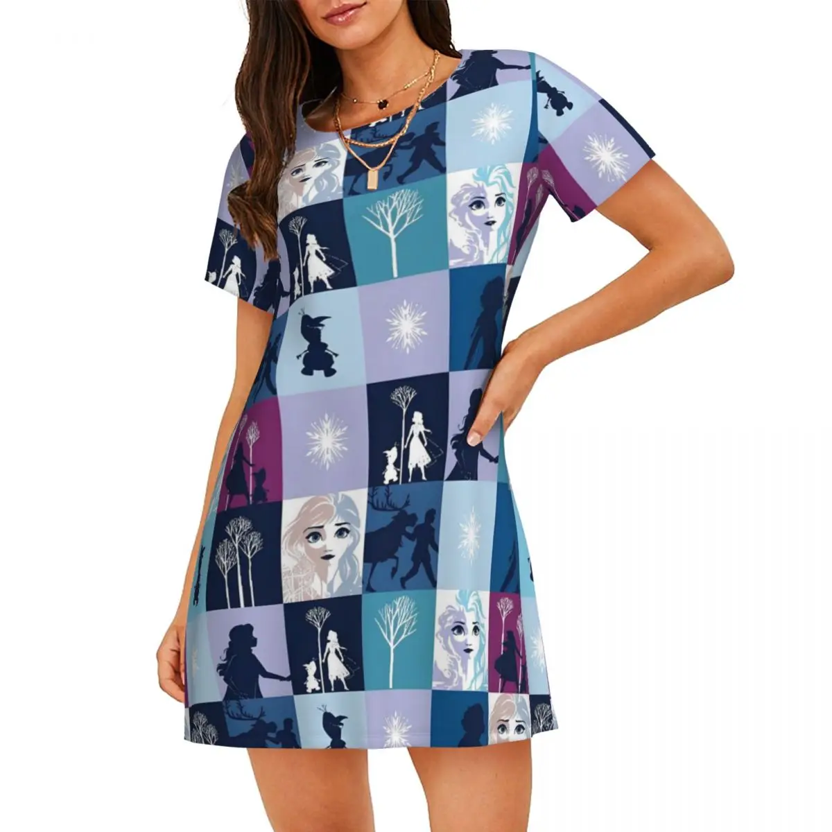 Custom Frozen Sleepshirts For Sleeping Travels Loose Sleepdress Pajama Animated Musical Fantasy Film Dress Nightdress Sleepwear
Custom Frozen Sleepshirts For Sleeping Travels Loose Sleepdress Pajama Animated Musical Fantasy Film Dress Nightdress Sleepwear