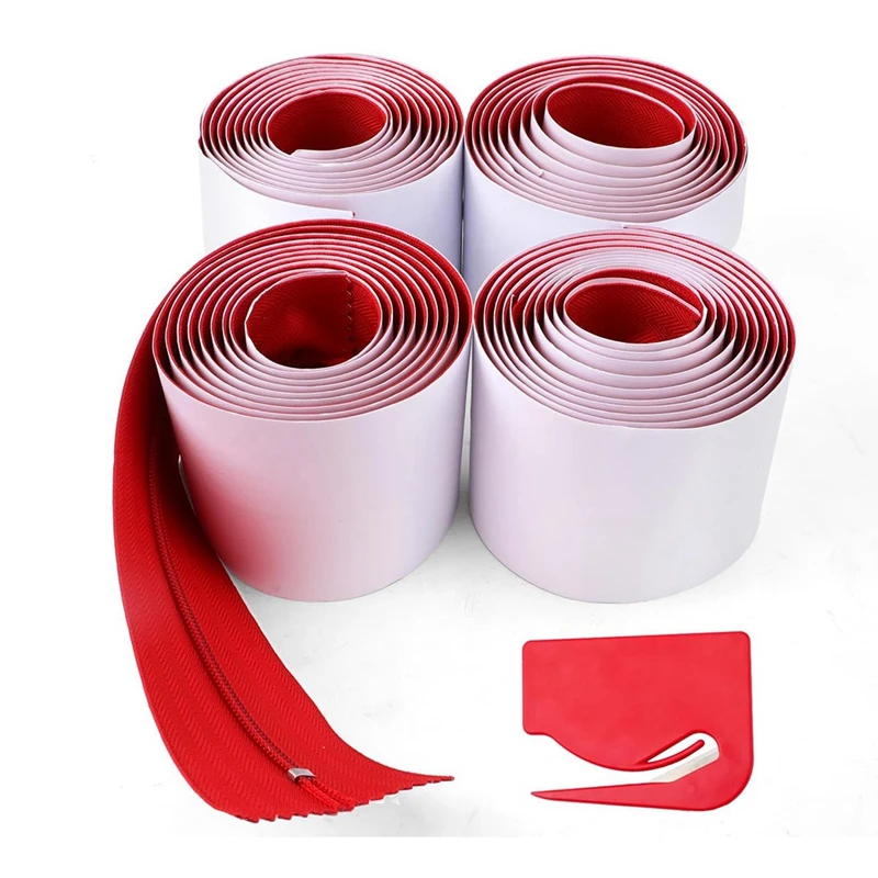 X16A 2025 NEW-4Pcs Dust Barrier Zipper, 7Ft X 3In Self-Adhesive Tarp Double Zipper Instant Door Dust Protection With Sheeting Cu
X16A 2025 NEW-4Pcs Dust Barrier Zipper, 7Ft X 3In Self-Adhesive Tarp Double Zipper Instant Door Dust Protection With Sheeting Cu