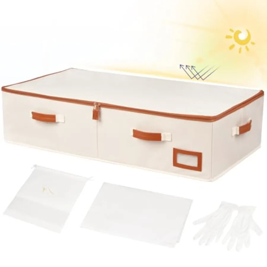 Wedding Dress Storage Box Large Shadeable Wedding Dress Preservation Box with Microfiber Gloves 20 Sheets of Acid Free Paper an
Wedding Dress Storage Box Large Shadeable Wedding Dress Preservation Box with Microfiber Gloves 20 Sheets of Acid Free Paper an