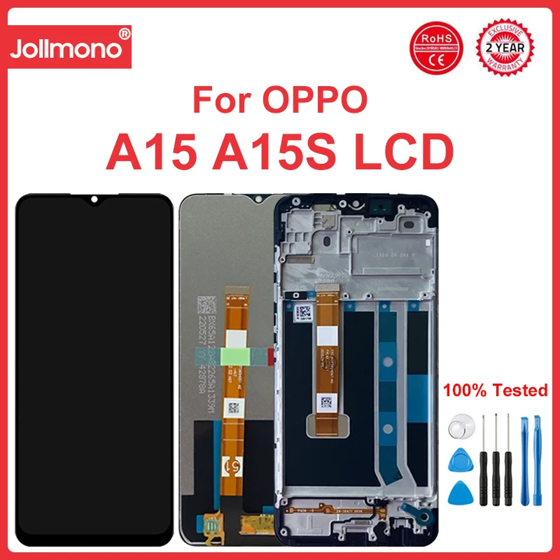 6.52" For OPPO A15 A15S Display LCD With Frame Touch Screen Digitizer Assembly Replacement Repair Parts CPH2185 CPH2179
6.52" For OPPO A15 A15S Display LCD With Frame Touch Screen Digitizer Assembly Replacement Repair Parts CPH2185 CPH2179