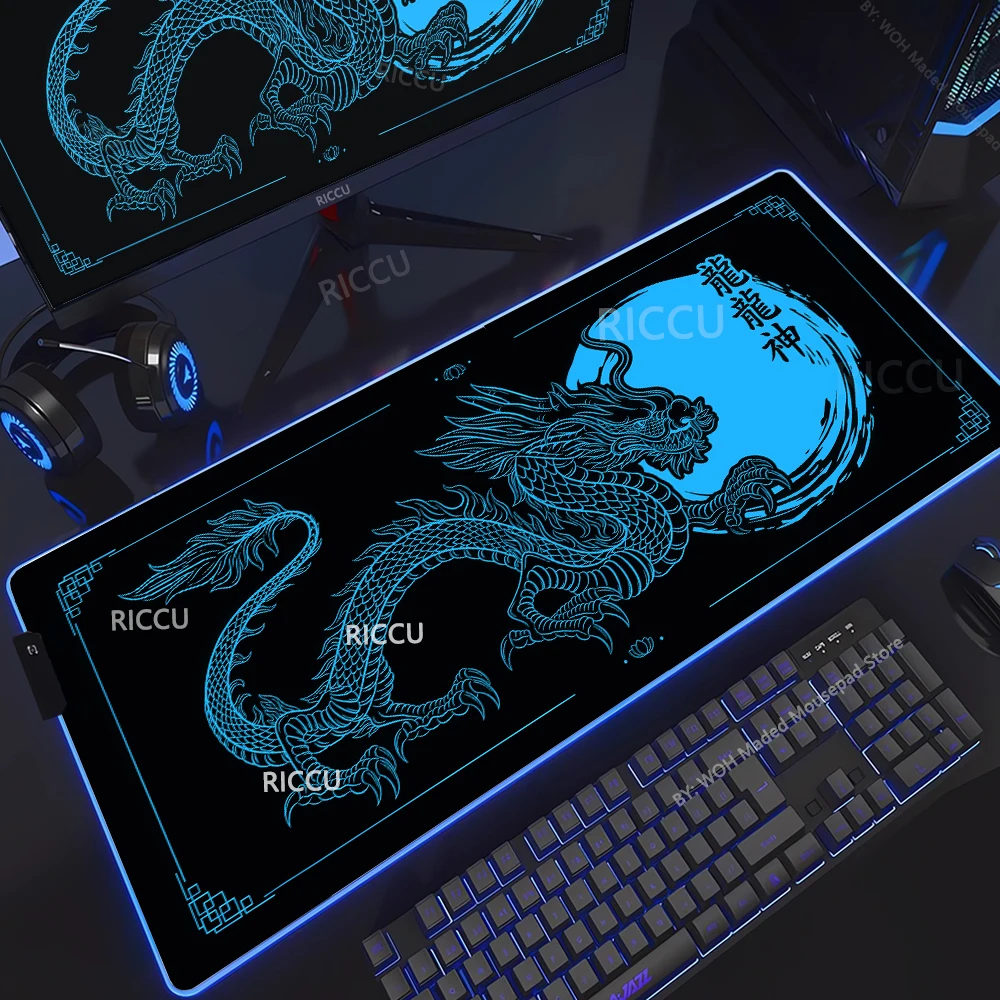 Mousepad Design HD RGB Dragon Mouse Pad Large Gaming Desk Mat Luminous Tablemat Big LED Mouse Mat Desk Pad Backlit Keyboard Mats
Mousepad Design HD RGB Dragon Mouse Pad Large Gaming Desk Mat Luminous Tablemat Big LED Mouse Mat Desk Pad Backlit Keyboard Mats