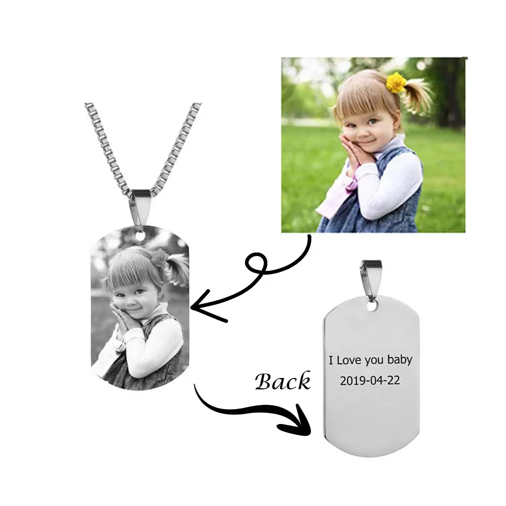 Персонализированное ожерелье с фотографией для мальчиков и девочек, подарок для ребенка, кулон из нержавеющей стали с именем на заказ, ювелирные изделия для женщин
Персонализированное ожерелье с фотографией для мальчиков и девочек, подарок для ребенка, кулон из нержавеющей стали с именем на заказ, ювелирные изделия для женщин