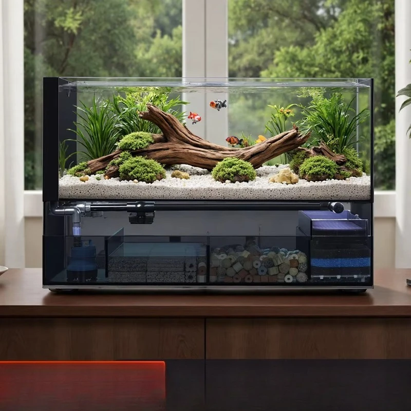 Ultra-clear Glass Ultra-narrow Fish Tank Silent Multifunctional Rectangle Aquarium Tank for Home
Ultra-clear Glass Ultra-narrow Fish Tank Silent Multifunctional Rectangle Aquarium Tank for Home