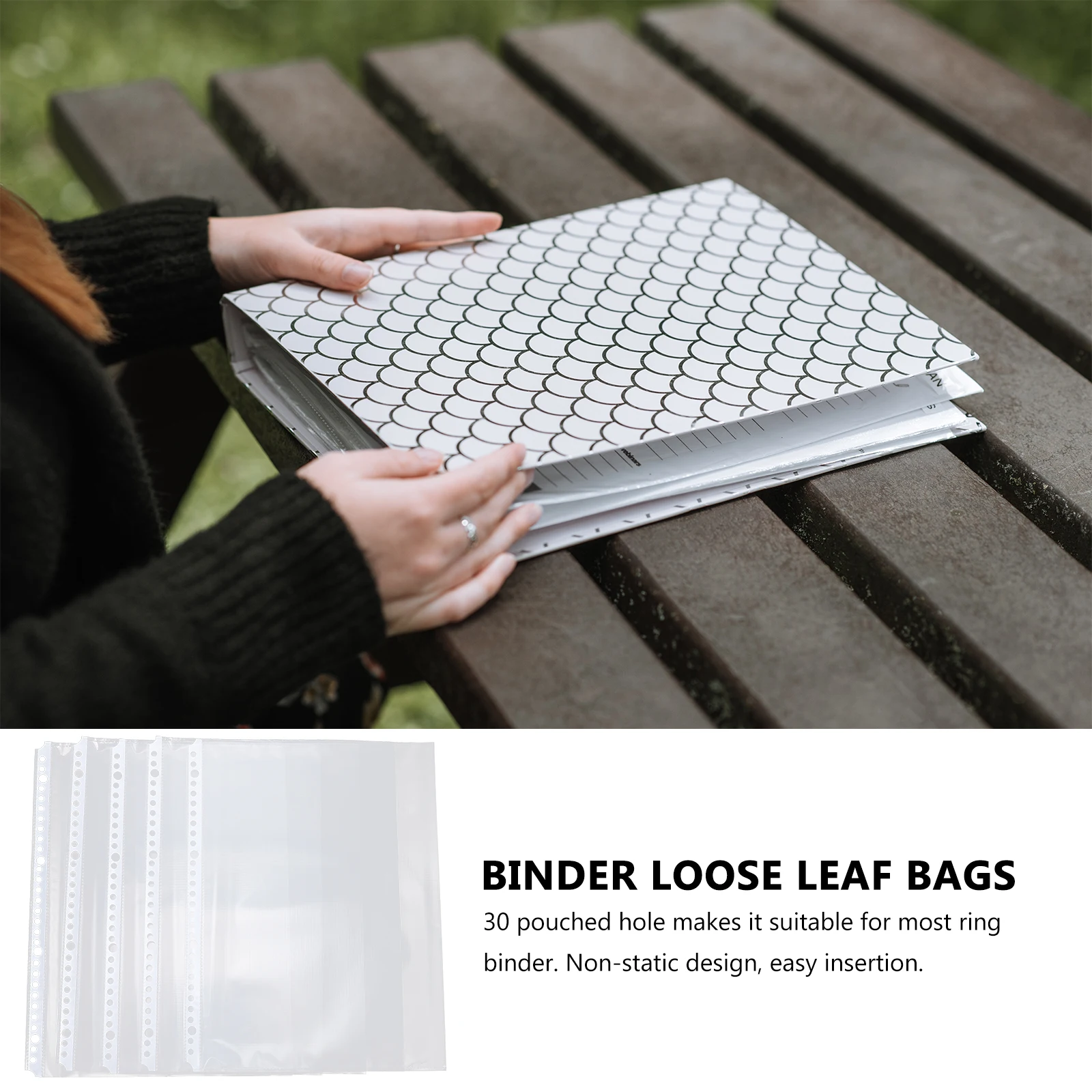 100pcs 30 Pouched Hole Clear File Protectors Sheet Protector for Binder Inner Pocket Binder Loose Leaf Bags Office Accessories
100pcs 30 Pouched Hole Clear File Protectors Sheet Protector for Binder Inner Pocket Binder Loose Leaf Bags Office Accessories
