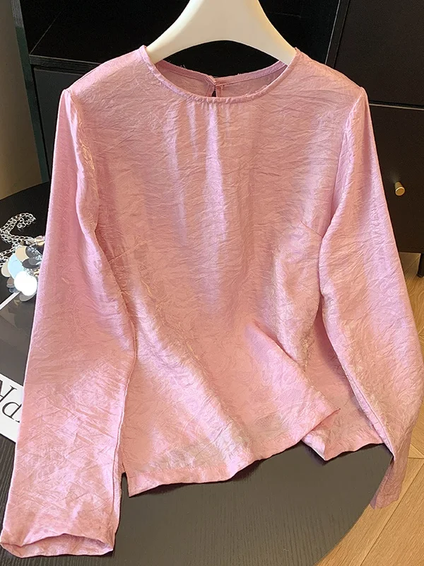 Женская футболка свободного кроя с длинным рукавом и круглым вырезом, с китайским текстурным узором, осенняя новинка, молодежный базовый топ
Женская футболка свободного кроя с длинным рукавом и круглым вырезом, с китайским текстурным узором, осенняя новинка, молодежный базовый топ