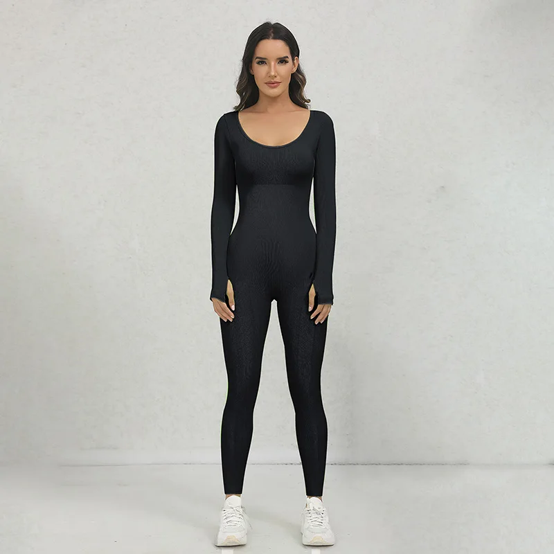 Long Sleeve Tops Exercise Jumpsuits Women‘s Yoga Jumpsuits Ribbed One Piece Workout Seamless Ribbed Yoga Workout Jumpsuit Romper
Long Sleeve Tops Exercise Jumpsuits Women‘s Yoga Jumpsuits Ribbed One Piece Workout Seamless Ribbed Yoga Workout Jumpsuit Romper